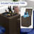 7 Pieces Outdoor Furniture Set with Fire Pit Table and Propane Tank Cover-904043347