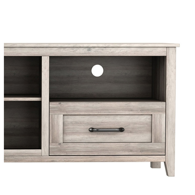 Meuble télé, console multimédia avec tiroirs, tablette ouverte, grand espace de rangement pour téléviseur de 70 po ou moins