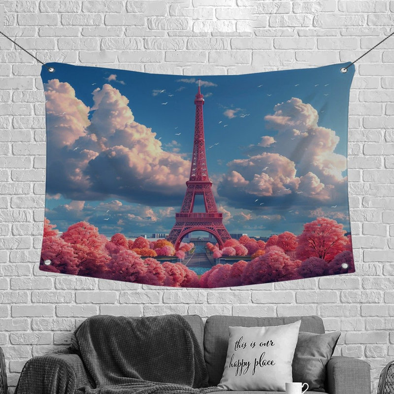 Tapisserie en microfibre, H 88 po x l 104 po
