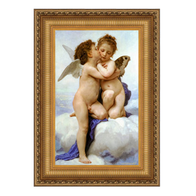 "Le premier baiser" par William-Adolphe Bouguereau sur toile