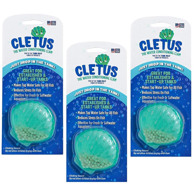 Conditionnement de l'eau: 3 paquets - Cletus, bleu