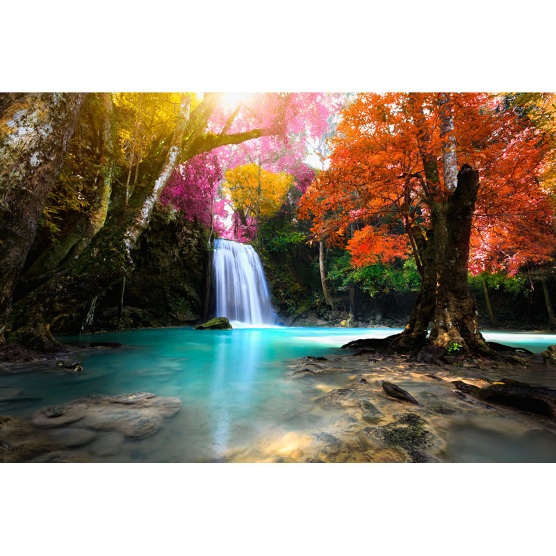 Waterfall by - Photographie sur toile tendue, H 8 po x l 12 po