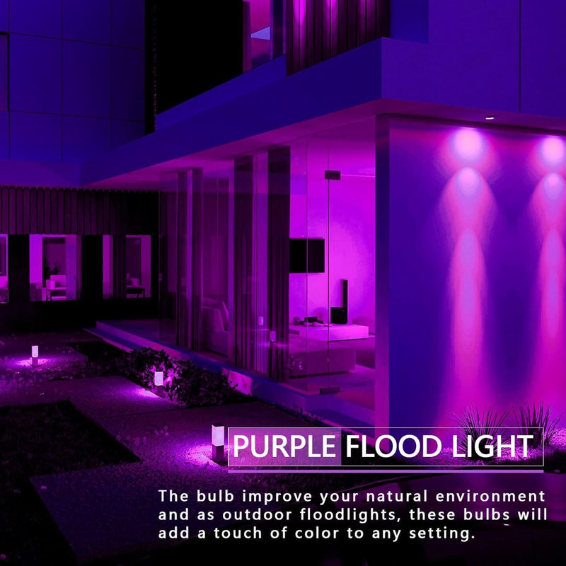 PAR38 Orange Purple Flood Light Bulb