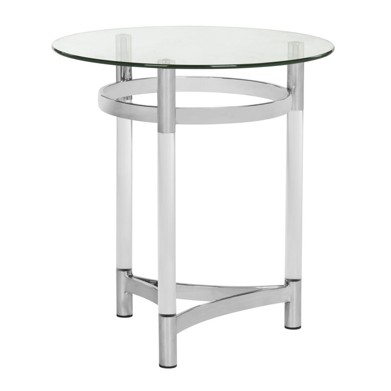 Table de bout à plateau en verre Danavant