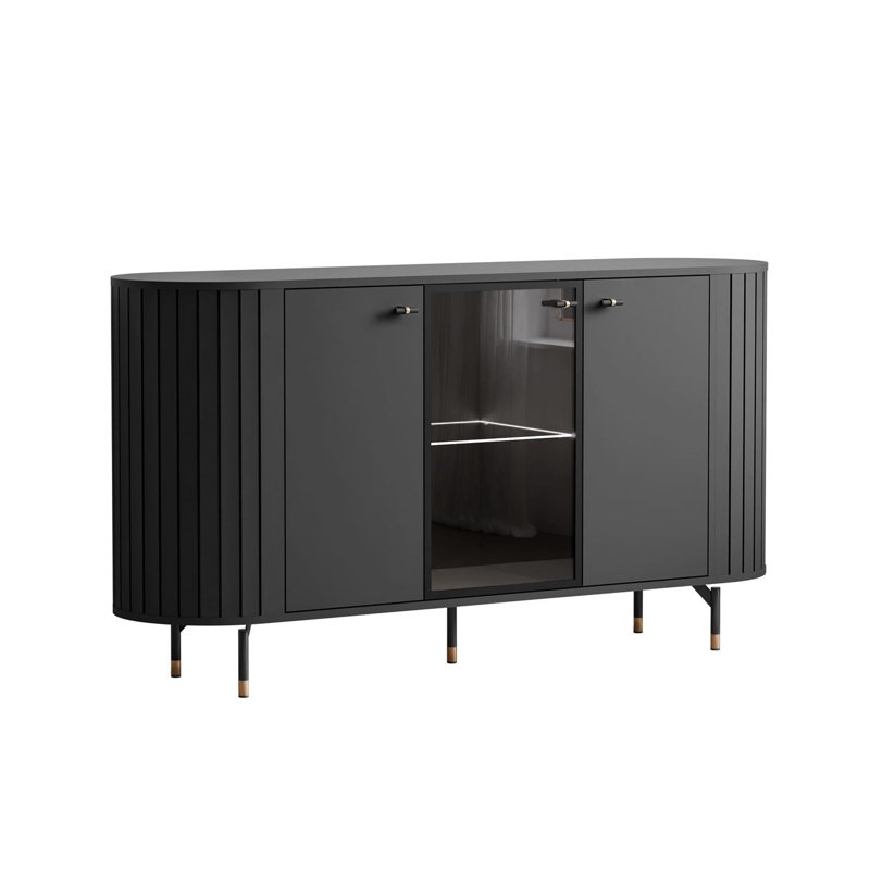 150cm Sideboard, Black