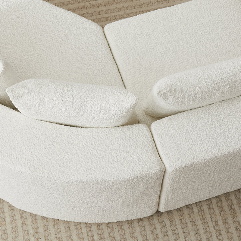 Ensemble de canapé modulaire en V, chenille de qualité supérieure, style moderne pour la maison