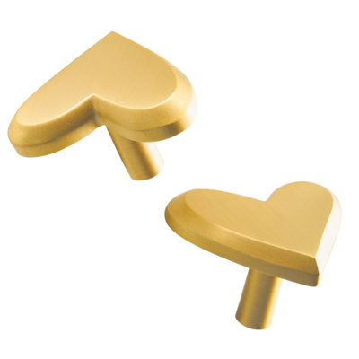 1-3/5” Length Heart Cabinet Knob Multi-Pack 