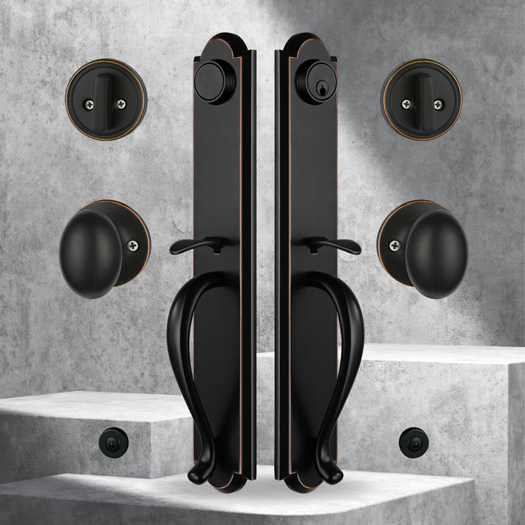 Handle with Lever and Deadbolt