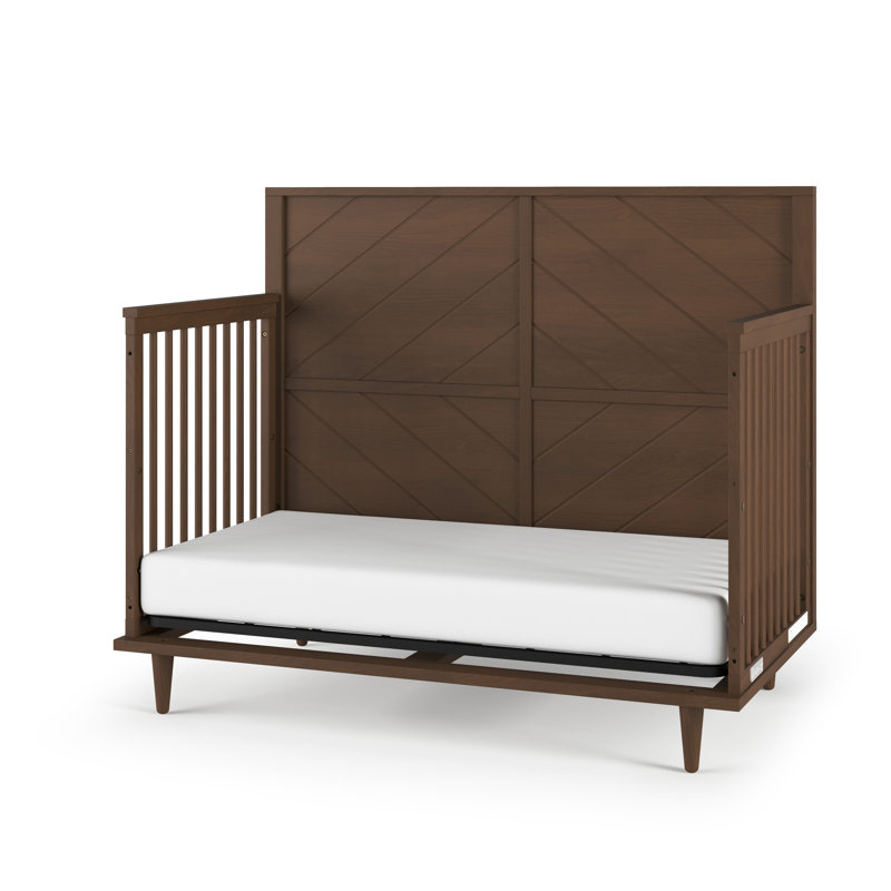 Lit de bébé convertible 4-en-1 Surrey Hill, Brun châtaigne grillé
