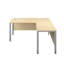 Buariki L-Shaped Metal Base Executive Desk-203599900-203599911-203599906