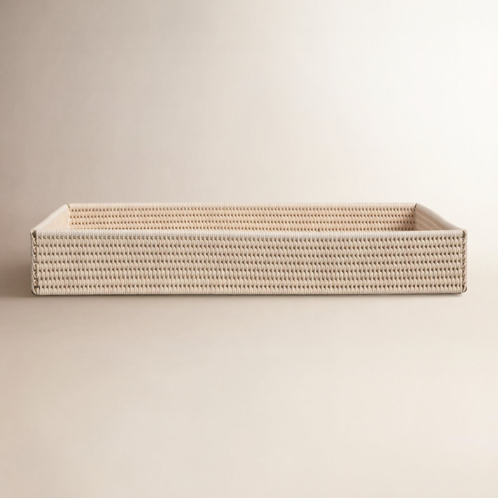 Landers Decorative Tray, White Wash