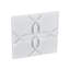 Paquet de 33 panneaux muraux 3D 11,81 po x 11,81 po PVC blanc 32 pi