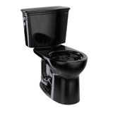 Drake® 1.28 GPF Round Two-Piece Toilet with Tornado Flush (Seat Not Included)