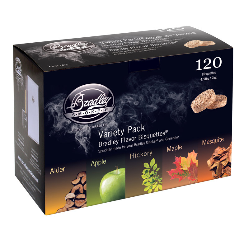 Bradley Flavour Bisquettes - 5 Flavour Variety 120Pk