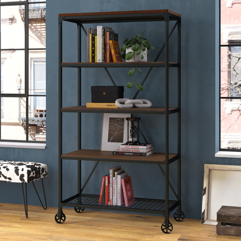 Jaoquim Bookcase, (4 Shelves) 72" H x 40" W x 18" D