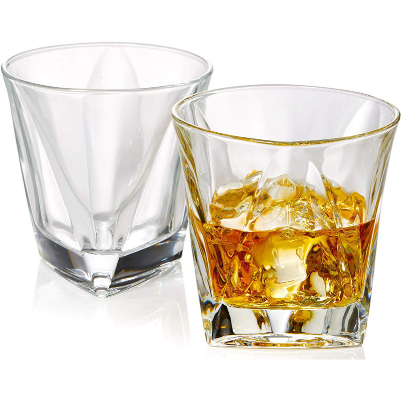 Ensemble de verres en verre 10 oz. angle Oldham