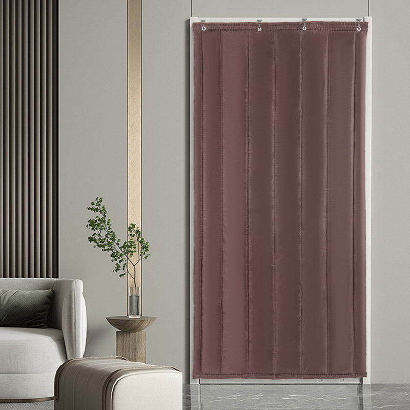 Rideau en mélange de coton Yosgart, L 39,5 po x L 82,68 po, Café