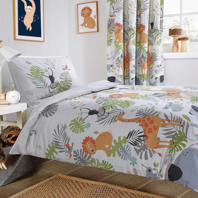 Polyester No Pattern Duvet Cover Set with Pillowcases, Single Duvet Cover Set + 2 Pillowcases