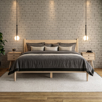 Ashlie Solid Wood Platform Bed
