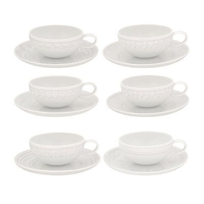 Ornament Porcelain Teacup and Saucer