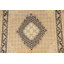 Tapis beige noué à la main de conception unique 4 pi 0 po x 6 pi 1 po