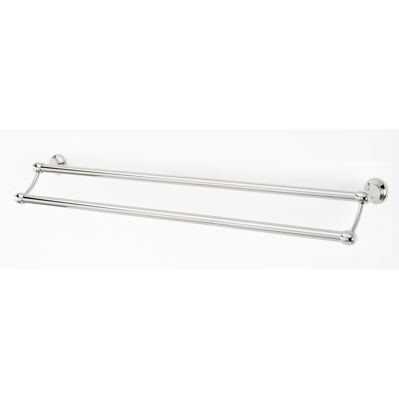 Royale 2 Double Wall Mounted Towel Bar, Polished Nickel