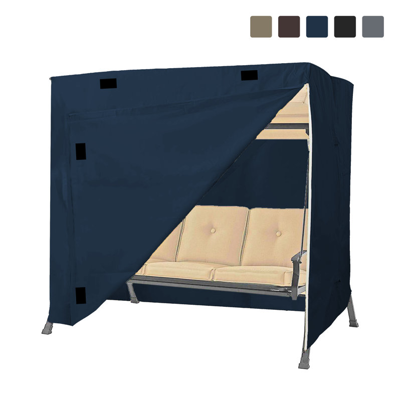 Outdoor Swing Seat Cover, 182.9cm H x 223.5cm W x 152.4cm D, Blue
