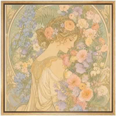 Reproduction d'art sur toile encadrée rétro