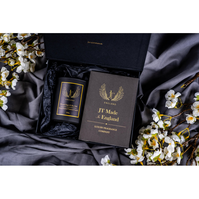 Wood Sage & Sea Salt Scented Designer Candle