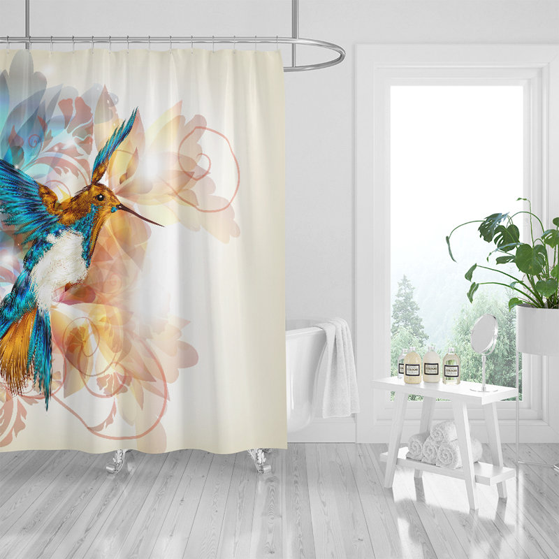 Deima Shower Curtain, 72" H x 70" W