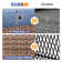 Ensemble de conversation modulaire en rotin pour 7 personnes avec coussins