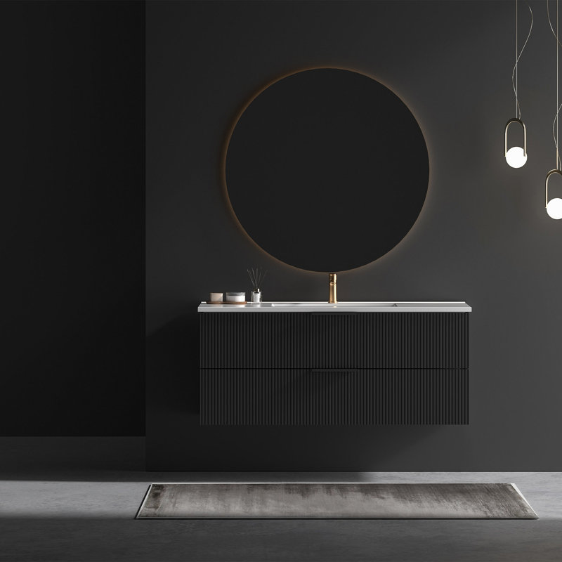 Armoire 48 po noire sans évier