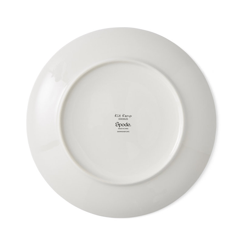 8" Christmas Doodles Plates, Set of 4