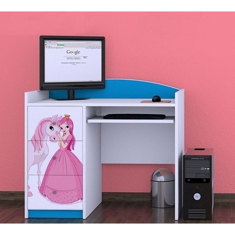 Tercero 100cm Computer Desk, Blue