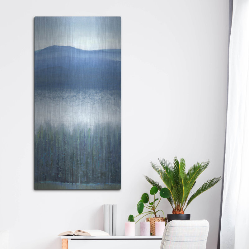 «Valley Fog II» par Tim O'Toole, art mural en métal, 24 po x 48 po