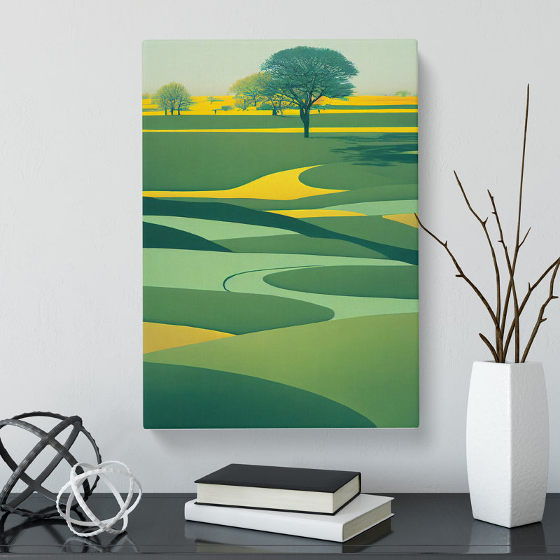 Nelya Spring Landscape Minimalism - Wrapped Canvas, 50cm H x 35cm W