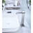 Single Handle Bathroom Sink Faucet Featuring Waterfall Spout And Pop - Up Drain  No Overflow , Stainless Steel With Brushed Nickel Finish, Gentle Stable Stream, Easy To Use Water Flow Temperature-125170488