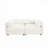 Stylish White Chenille 2-Seater Sofa with Storage, Cylindrical Backrest and Armrests, Modern Fabric Loveseat-218218413-218218406-218218410
