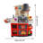Toddler Pretend Play Toy Kitchen Set With Realistic Light & Sound