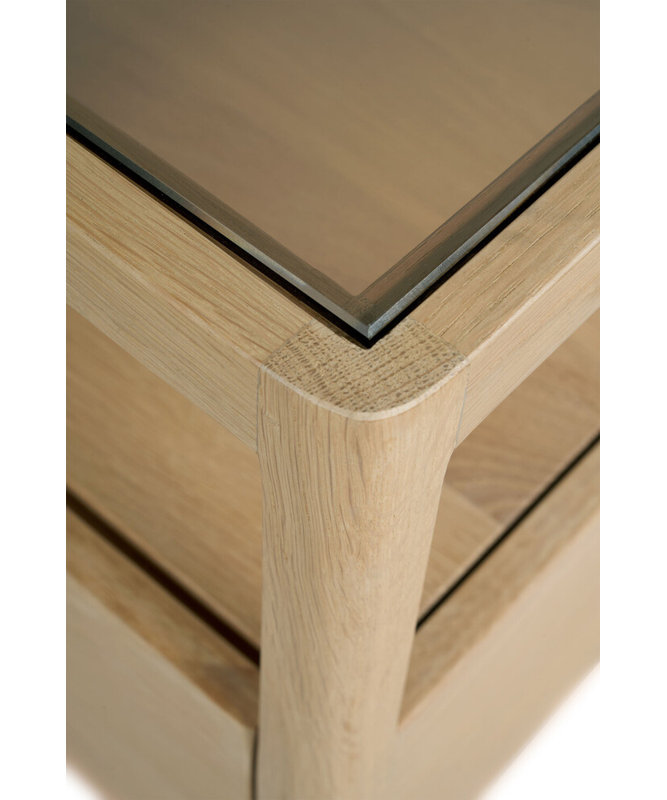 Spindle 1 - Drawer Solid Wood Nightstand, Natural
