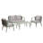 U_STYLE Durable And Comfortable Outdoor Seating Set,Suitable For Patios, Lawns, And Poolsides-566340285