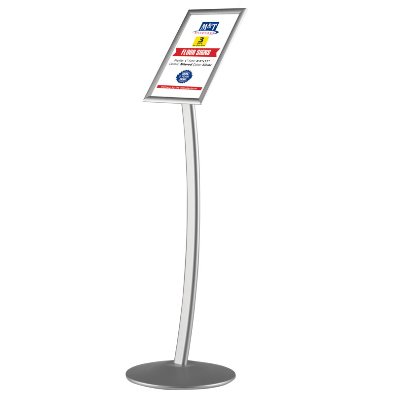 Porte-menu à piédestal