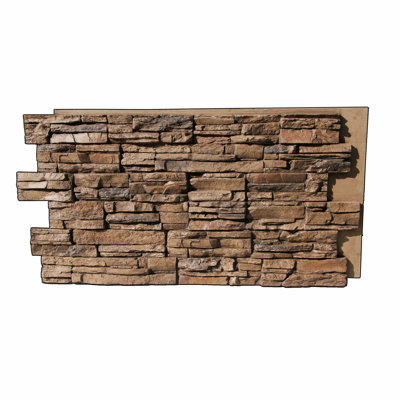 Panneaux muraux en fausse pierre Lightning Ridge 24,75 po x 47,63 po