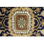 Oriental Handmade Hand-Knotted Rectangle 9'9" x 13'9" Wool Area Rug in Blue/Red/Cream