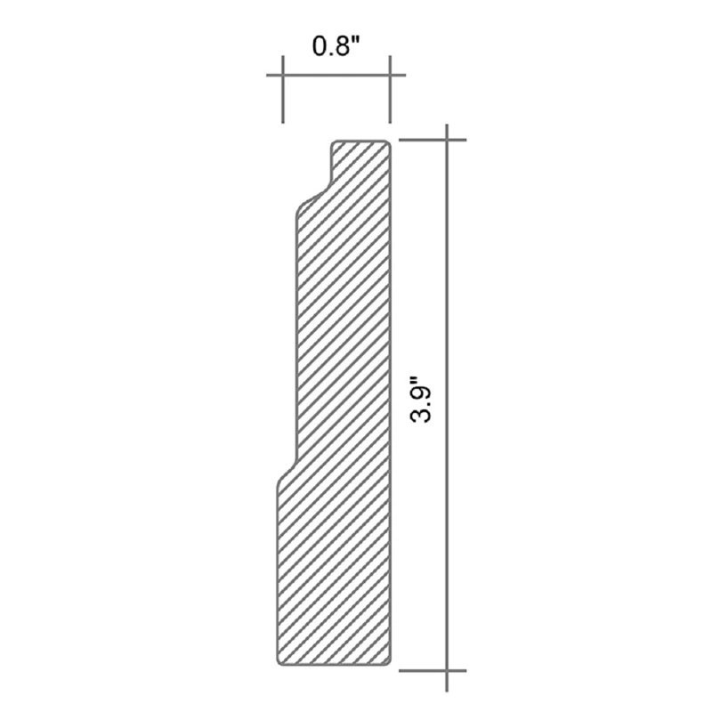Garniture de tuile 12 po x 4 po Calacatta