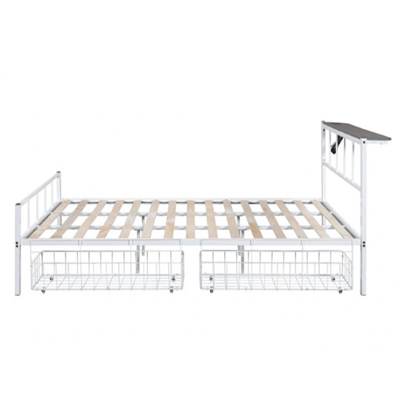 Lit plateforme Darper avec rangement sous le lit