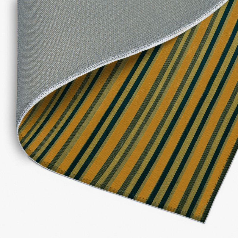 Tapis intérieur / extérieur brun HorizontalStripes, Rectangulaire 2 pi x 3 pi