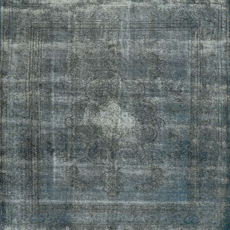 Tapis oriental gris Howlett, Carré 8 pi