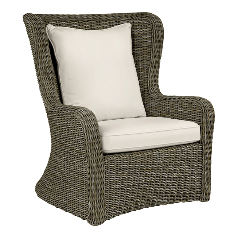 Sag Harbor Outdoor Lounge Chair, Sag Harbor Driftwood, Canvas Canvas