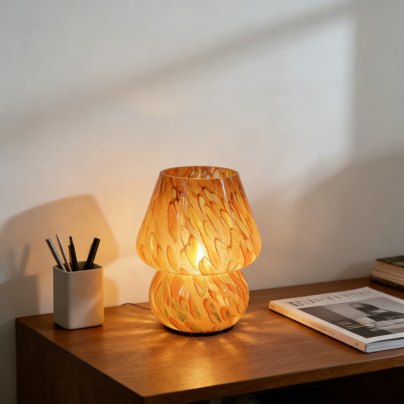 Lampe de table champignon à pile avec minuterie, veilleuse décorative sans fil pour l'intérieur et l'extérieur, éclairage d'ambiance portable pour la décoration intérieure